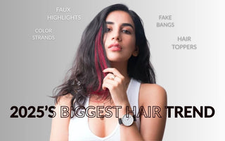Why Fake Bangs & Faux Highlights Are 2025’s Biggest Hair Trend