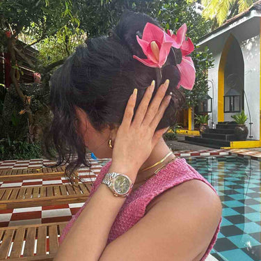 Lily Flower Holiday Clips | Nish Hair