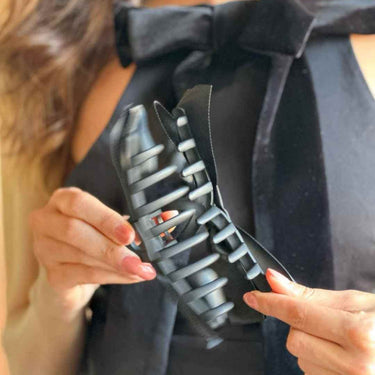 Satin Bow on a Matte Hair Claw