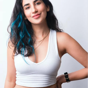 Teal Blue – #Strandout Nish Hair- Coloured clip-In Hair| Nish Hair