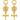 Cross My Heart Evil Eye Earrings