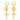 Cross My Heart Evil Eye Earrings
