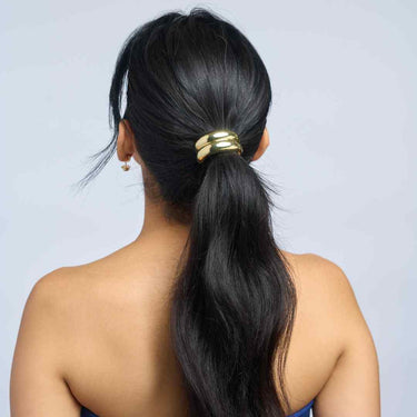 Metal Hair Ties - Set of 3 | Hair Jewellery | Nish Hair X Evil Eye Jewel